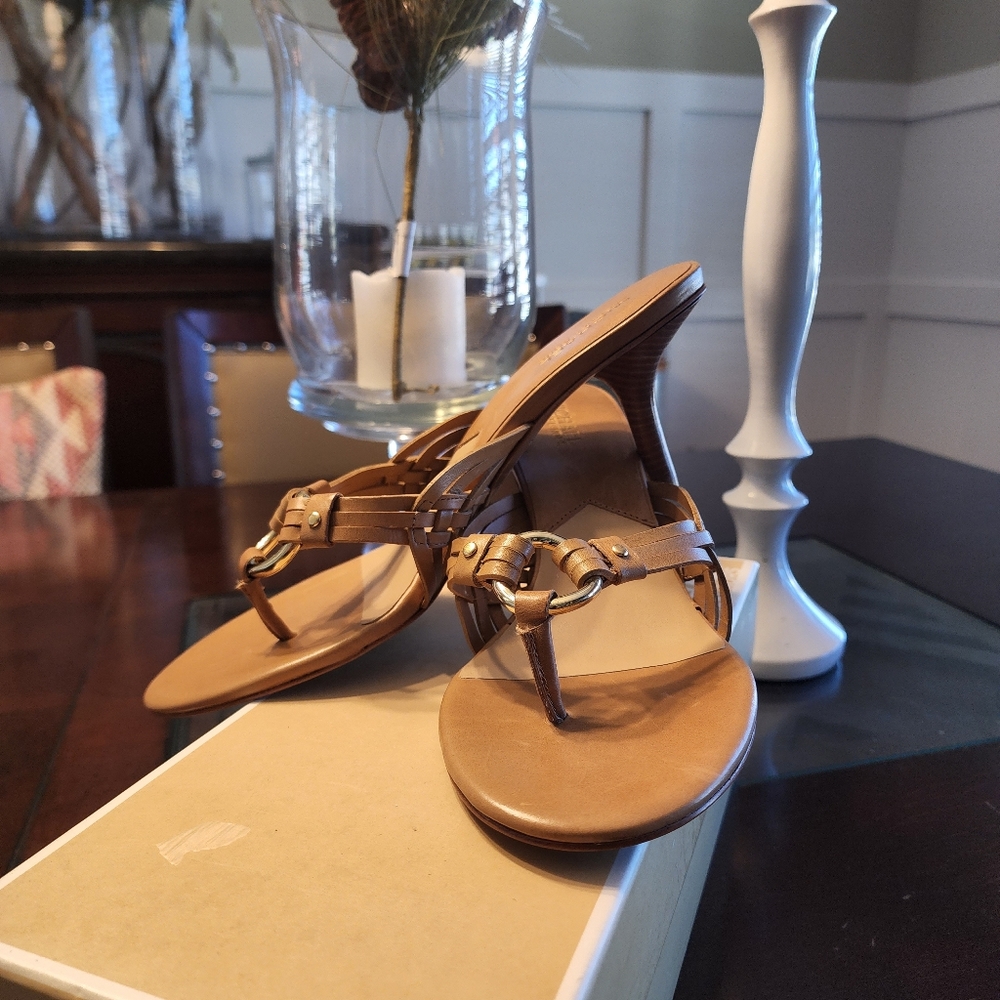 Michael Kors Downtown Woven Thong Sandals